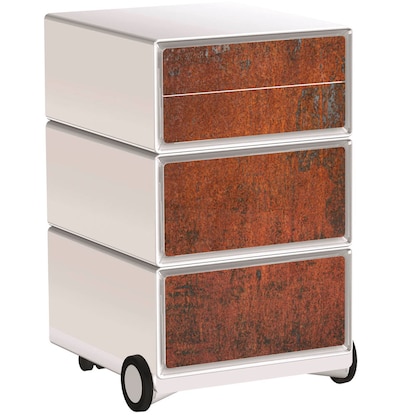 Artikelbild für PAPERFLOW easyBox Industrial Rollcontainer weiß, bunt 4 Auszüge 39,0 x 43,6 x 64,2 cm, Artikelnummer 214431