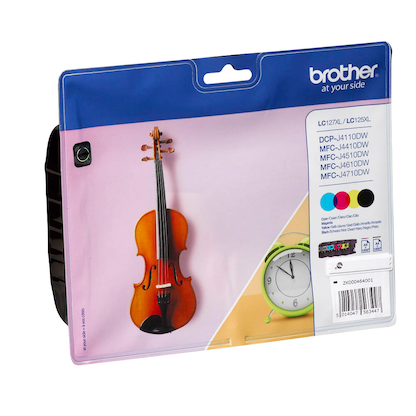 Artikelbild 3 für brother LC-127XLBK/C/M/Y schwarz, cyan, magenta, gelb Druckerpatronen, 4er-Set, Artikelnummer 245431