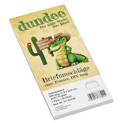 Artikelbild 3 für dundee Briefumschläge DIN lang ohne Fenster weiß selbstklebend 25 St., Artikelnummer 611814