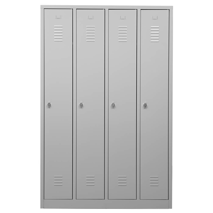 Artikelbild 2 für Gürkan Spind lichtgrau 105035, 4 Schließfächer 117,0 x 50,0 x 180,0 cm, Artikelnummer 560021