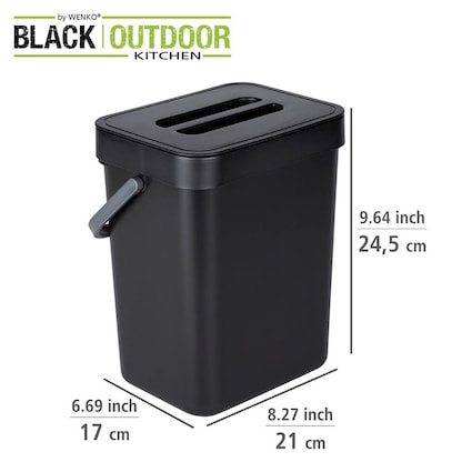 Artikelbild 8 für WENKO Tago Mülleimer 5,0 l schwarz, Artikelnummer 811461