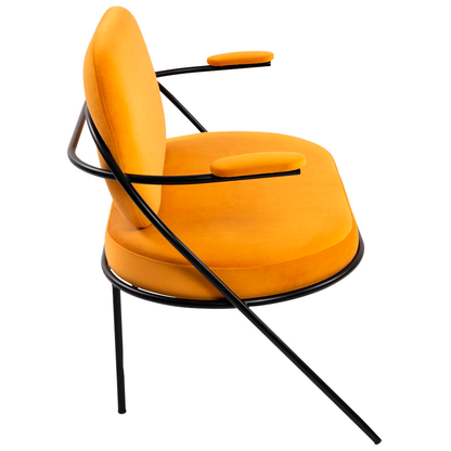 Artikelbild 2 für meet powered by PAPERFLOW 2-Sitzer Sofa SATURNE safran schwarz Stoff, 1 St., Artikelnummer 231153