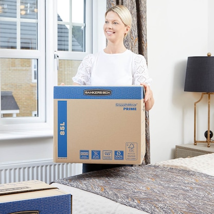 Artikelbild 9 für 5 Bankers Box Umzugskartons SmoothMove FastFold 47,0 x 48,0 x 41,2 cm, Artikelnummer 539043