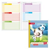 Artikelbild 1 für ROTH Hausaufgabenheft Fußball Klipp & Klar liniert DIN A5 ohne Rand, 96 Blatt, Artikelnummer 580679