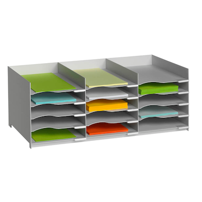 Artikelbild 9 für PAPERFLOW Sortierstation lichtgrau mit 15 Fächer, Artikelnummer 587576