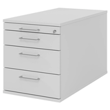 Artikelbild 1 für HAMMERBACHER Mirakel Rollcontainer lichtgrau 4 Auszüge 42,8 x 80,0 x 51,2 cm, Artikelnummer 999274