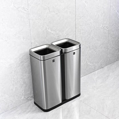 Artikelbild 3 für helit the twin bin Mülltrenner 2x 30,0 l edelstahl, Artikelnummer 223626