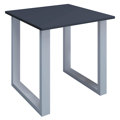 Artikelbild 5 für VCM my office Lona Schreibtisch anthrazit quadratisch, U-Fuß-Gestell silber 80,0 x 80,0 cm, Artikelnummer 268447