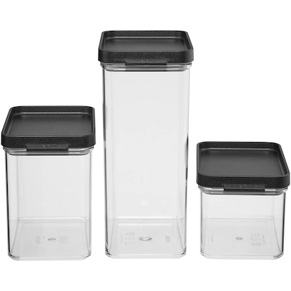 Artikelbild 9 für MEPAL Vorratsdosen-Set Omnia schwarz 0,7/1,1/2,0 l, 1 Set, Artikelnummer 434278