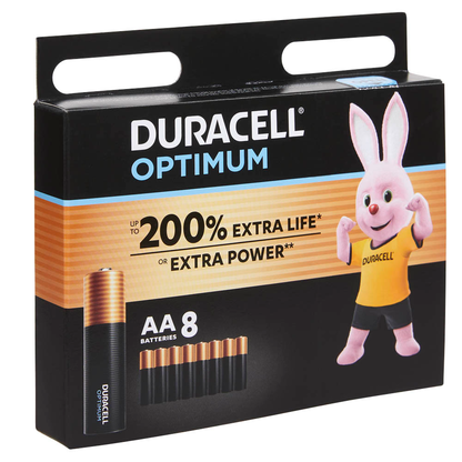 Artikelbild 11 für 8 DURACELL Batterien Optimum Mignon AA 1,5 V, Artikelnummer 105199