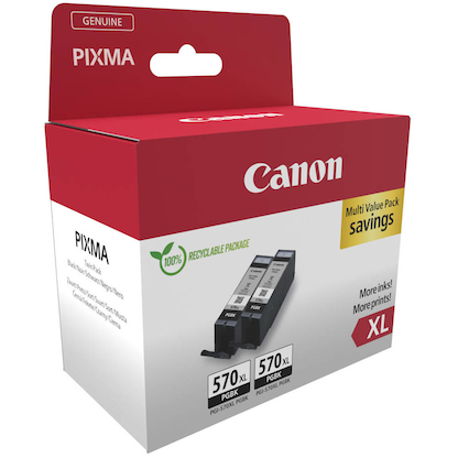 Artikelbild 2 für Canon PGI-570 XL PGBK Twinpack schwarz Druckerpatronen, 2er-Set, Artikelnummer 248706