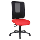 Artikelbild 1 für Topstar Bürostuhl Open X (N), OX1000 G210 Stoff rot, Gestell schwarz, Artikelnummer 683685