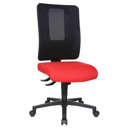 Artikelbild für Topstar Bürostuhl Open X (N), OX1000 G210 Stoff rot, Gestell schwarz, Artikelnummer 683685