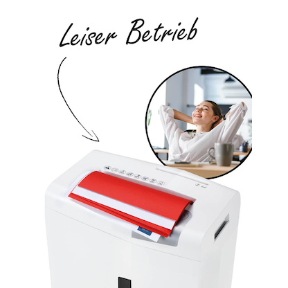 Artikelbild 7 für AKTION: HSM shredstar X6pro Aktenvernichter mit Partikelschnitt P-5, 2 x 15 mm, bis 6 Blatt, weiß, Artikelnummer 381595