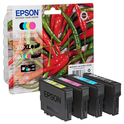 Artikelbild 9 für EPSON 503/503XL T09R94 schwarz, cyan, magenta, gelb Druckerpatronen, 4er-Set, Artikelnummer 781092