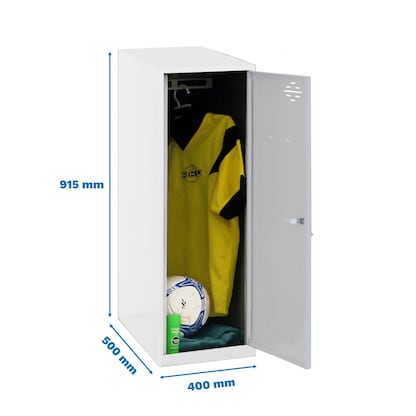 Artikelbild 2 für Simonrack Spind SIMONLOCKER DISM SINGLE weiß, grau 8425437118098, 1 Schließfach 40,0 x 50,0 x 91,5 cm, Artikelnummer 355087