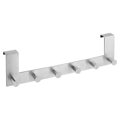 Artikelbild 1 für Türgarderobe mit 6 Haken silber, 1 St., Artikelnummer 784791