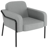 Artikelbild 1 für medso powered by PAPERFLOW Sessel MEDSO L Rund grau schwarz Stoff, 1 St., Artikelnummer 522718