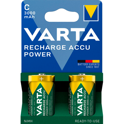 Artikelbild 2 für 2 VARTA Akkus RECHARGE ACCU Power Baby C 3.000 mAh, Artikelnummer 553721