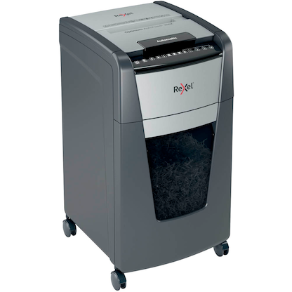 Artikelbild 2 für AKTION: Rexel Optimum AutoFeed+ 300X Aktenvernichter mit Partikelschnitt P-4, 4 x 26 mm, bis 300 Blatt, schwarz mit 60 Euro CashBack, Artikelnummer 267577