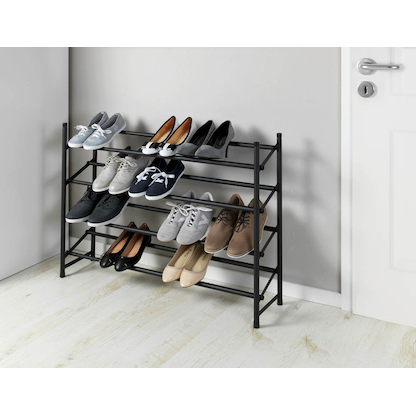 Artikelbild 9 für WENKO Teleskop-Schuhregal Hero schwarz 62,0 - 115,0 x 26,0 x 68,0 cm, Artikelnummer 531101