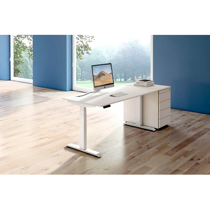 Artikelbild 5 für Kerkmann Move 4 elektrisch höhenverstellbarer Schreibtisch weiß rechteckig, T-Fuß-Gestell weiß 180,0 x 80,0 cm, Artikelnummer 998308