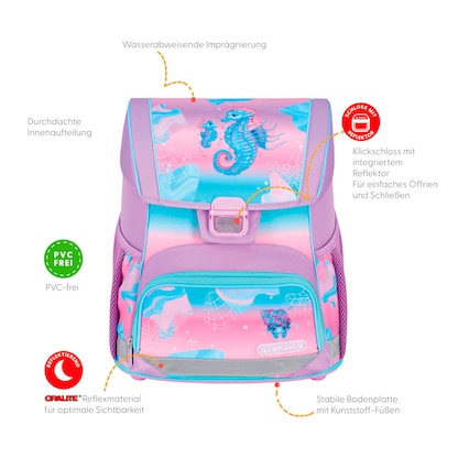 Artikelbild 8 für herlitz Schulranzen-Set Loop Plus Ocean Lights Kunstfaser grün, Artikelnummer 556349