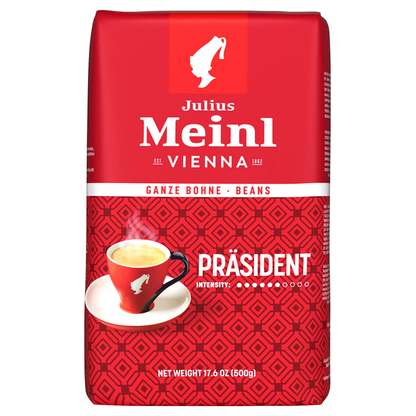 Artikelbild 2 für Julius Meinl Vienna Präsident Kaffeebohnen, Arabica- und Robustabohnen 500,0 g, Artikelnummer 706889