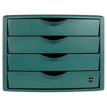 Artikelbild 4 für helit Schubladenbox the green chameleon grün H6429552, DIN A4 mit 4 Schubladen, Artikelnummer 823751