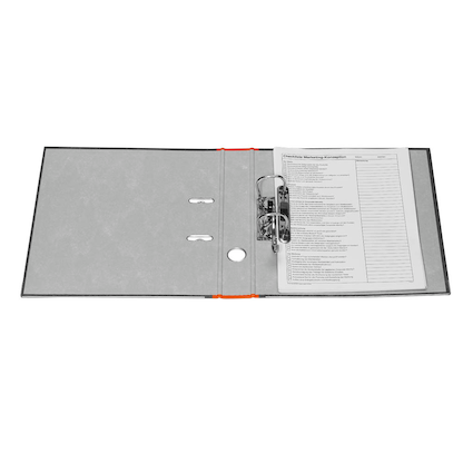 Artikelbild 5 für AKTION: LEITZ 1050 Ordner orange marmoriert Karton 5,2 cm DIN A4 mit Prämie nach Registrierung, Artikelnummer 777680