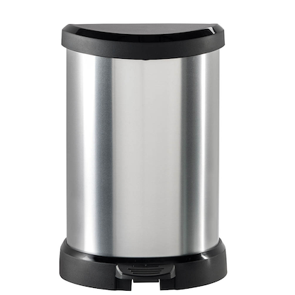 Artikelbild 2 für curver DECOBIN Mülleimer 15,0 l silbermetallic, Artikelnummer 700993