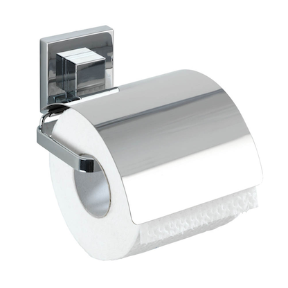 Artikelbild 4 für WENKO WC-Garnitur Quadro silber Metall, Artikelnummer 813921