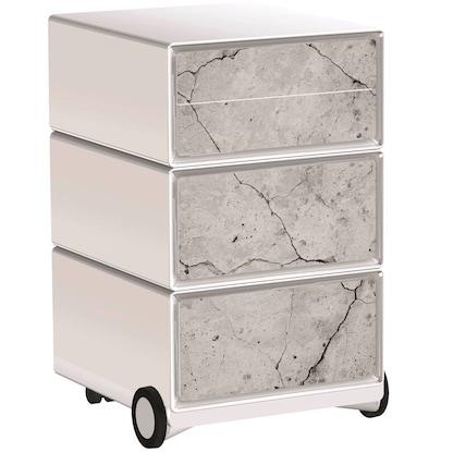 Artikelbild für PAPERFLOW easyBox Industrial Rollcontainer weiß, bunt 4 Auszüge 39,0 x 43,6 x 64,2 cm, Artikelnummer 214599