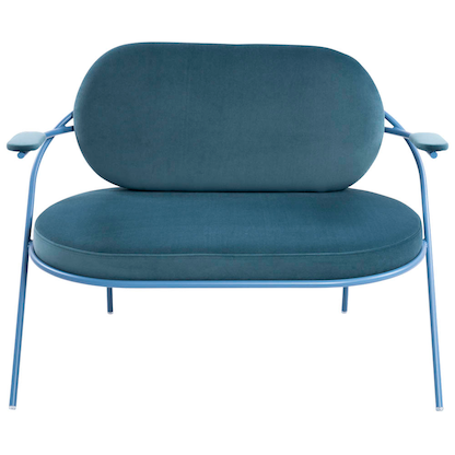 Artikelbild 3 für meet powered by PAPERFLOW 2-Sitzer Sofa SATURNE blau Stoff, 1 St., Artikelnummer 231229