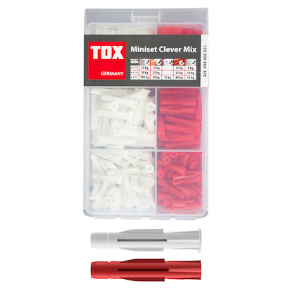 Artikelbild 22 für TOX Miniset Clever TRI und TRIKA 094900051 Universaldübel-Sortiment, 215-teilig, Artikelnummer 559894