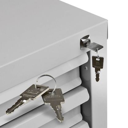 Artikelbild 4 für ADB MAMMUT Schubladenschrank lichtgrau 9 Schubladen 70,0 x 43,5 x 120,0 cm, Artikelnummer 675001