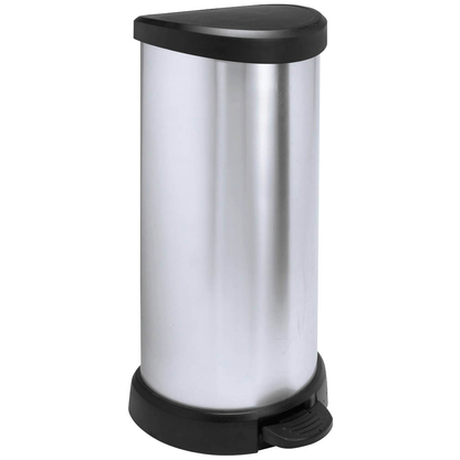 Artikelbild 2 für curver DECOBIN Mülleimer 40,0 l silbermetallic, Artikelnummer 701108