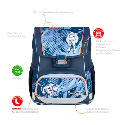 Artikelbild 16 für herlitz Schulranzen-Set Loop Plus TechMech Kunstfaser grün, Artikelnummer 556393