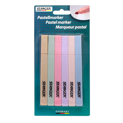 Artikelbild 5 für STANGER Pastell Textmarker farbsortiert, 6 St., Artikelnummer 693487