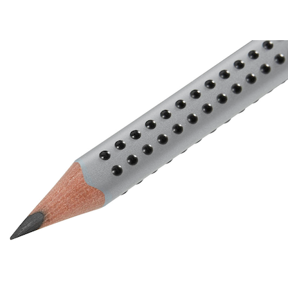 Artikelbild 3 für FABER-CASTELL Jumbo GRIP 2001 Bleistifte B silber, 12 St., Artikelnummer 710848