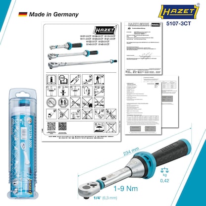 Artikelbild 2 für HAZET Drehmomentschlüssel 1/4