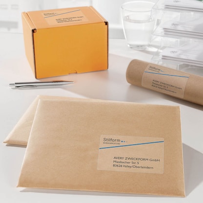 Artikelbild 7 für 25 AVERY Zweckform Folien-Versandetiketten L7567-25 transparent 210,0 x 297,0 mm, Artikelnummer 345488