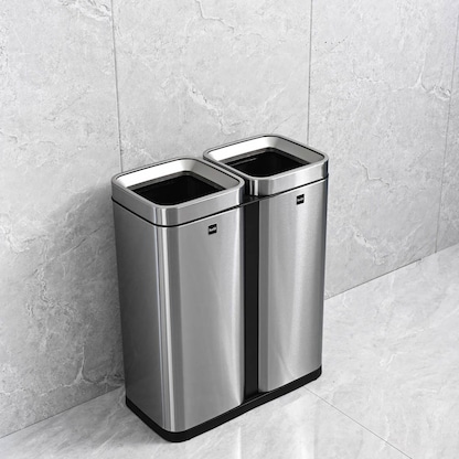 Artikelbild 8 für helit the twin bin Mülltrenner 2x 30,0 l edelstahl, Artikelnummer 223626