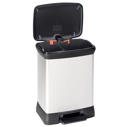 Artikelbild 15 für curver DECOBIN DUO Mülltrenner 10,0 + 18,0 l silbermetallic, Artikelnummer 701115