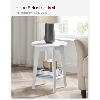Artikelbild 8 für VASAGLE Beistelltisch weiß 40,0 x 40,0 x 50,7 cm, Artikelnummer 289946