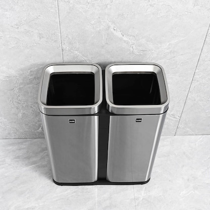 Artikelbild 9 für helit the twin bin Mülltrenner 2x 30,0 l edelstahl, Artikelnummer 223626