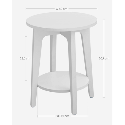 Artikelbild 9 für VASAGLE Beistelltisch weiß 40,0 x 40,0 x 50,7 cm, Artikelnummer 289946