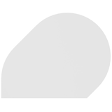 Artikelbild 1 für HAMMERBACHER Anbautisch höhenverstellbar Unni SE1 weiß, silber Tropfenform 103,0 x 80,0 x 68,0 - 85,0 cm, Artikelnummer 152007