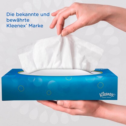 Artikelbild 2 für Kleenex® Kosmetiktücherbox Standard 2-lagig weiß, 24x 100 Tücher, Artikelnummer 628349
