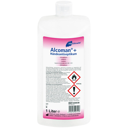 Artikelbild 10 für Meditrade® Alcoman® + Händedesinfektionsmittel 1,0 l, Artikelnummer 564538